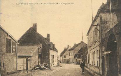 CPA FRANCE 71 "Lucenay L'Evêque, La Gendarmerie et la rue principale".