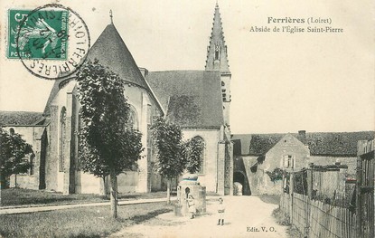 CPA  FRANCE 45 "Ferrières en Gatinais, Abside de l'Eglise Saint Pierre"