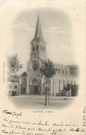 CPA FRANCE 71 "Matour, L'église".