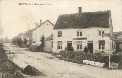 CPA FRANCE 71 "Mervans, Rue de la gare".