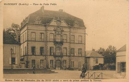 CPA FRANCE 71 "Marcigny, Place du Poids Public, Maison Cudel dde Montcolon'.