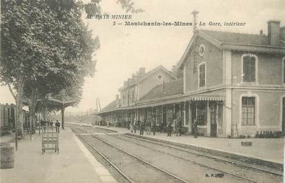 CPA FRANCE 71 "Montchanin les Mines, La gare".