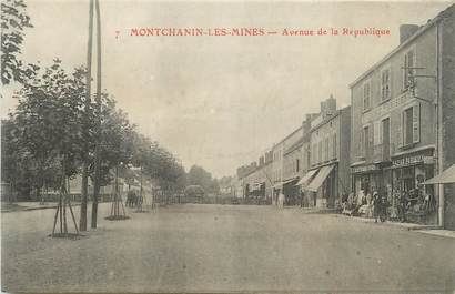 CPA FRANCE 71 "Montchanin les Mines, Avenue de la République".