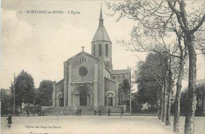 CPA FRANCE 71 "Montceau les Mines, L'église".