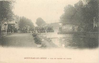 CPA FRANCE 71 "Montceau les Mines, Vue du bassin du canal".