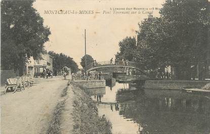 CPA FRANCE 71 "Montceau les Mines, Pont tournant sur le canal".