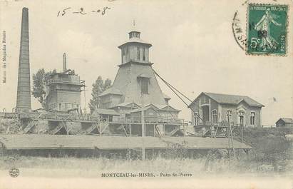 CPA FRANCE 71 "Montceau les Mines, Puits St Pierre". / MINE