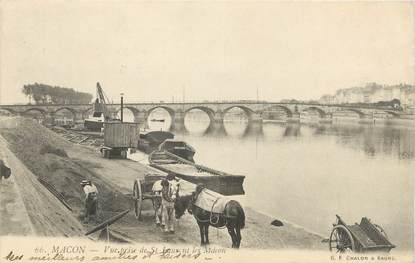 CPA FRANCE 71 "Mâcon, Vue prise de St Laurent les Macon".