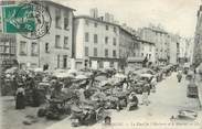 71 SaÔne Et Loire CPA FRANCE 71 "Mâcon, La place de l'Herberie et le marché".