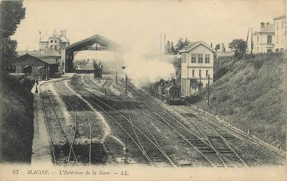 CPA FRANCE 71 "Mâcon, L'intérieur de la gare".