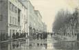 CPA FRANCE 71 "Mâcon, Promenade du Quai Sud, Inondations de janvier 1910". / INONDATIONS