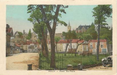 CPA FRANCE 71 "Rully, Place Ste Marie".