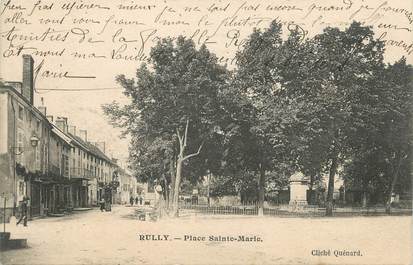 CPA FRANCE 71 "Rully, Place Ste Marie".