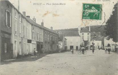 CPA FRANCE 71 "Rully, Place Ste Marie".