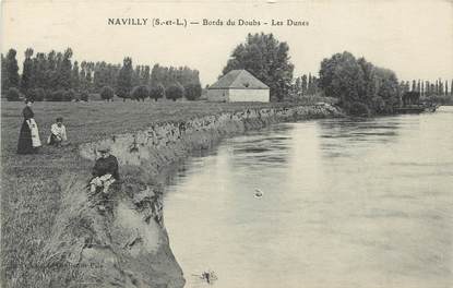 CPA FRANCE 71 "Navilly, Bords du Doubs, les dunes".