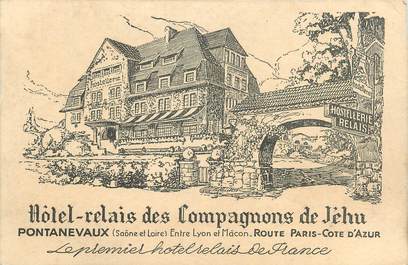 CPSM FRANCE 71 "Pontanevaux, Hôtel Relais des Compagnions de Jéhu".