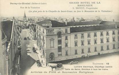 CPA FRANCE 71 "Paray le Monial, Le grand hôtel de la basilique".