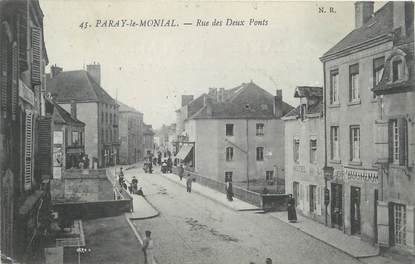 CPA FRANCE 71 "Paray le Monial, Rue des deux Ponts".
