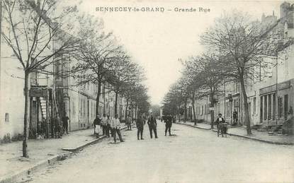 CPA FRANCE 71 "Sennecey le Grand, Grande Rue".