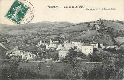 CPA FRANCE 71" Serrières, Hameau de la Farge".