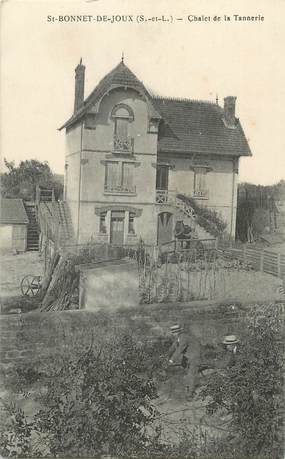 CPA FRANCE 71 " St Bonnet de Joux, Chalet de la tannerie".