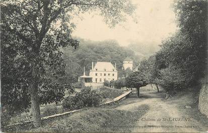 CPA FRANCE 71 " St Laurent, Le château".