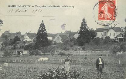 CPA FRANCE 71 " St Jean de Vaux, Vue prise de la route de Mellecey".