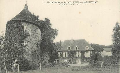 CPA FRANCE 71 " St Léger sous Beuvray, Le château du Vivier".