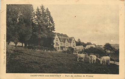 CPA FRANCE 71 " St Prix sous Beuvray, Parc du château de Franay".