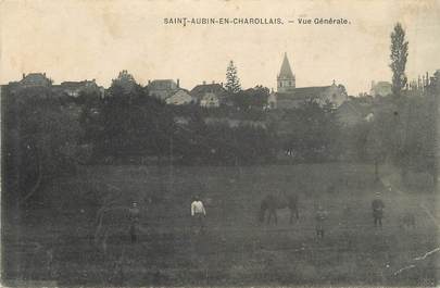 CPA FRANCE 71 " St Aubin en Charollais, Vue générale".