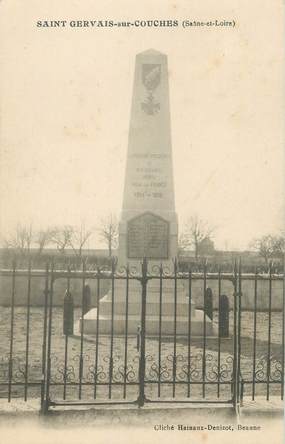 CPA FRANCE 71 " St Germain sur Couches, Le monument aux morts".