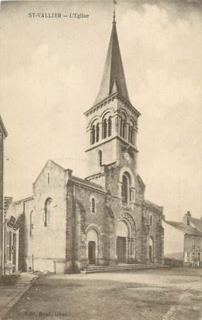 CPA FRANCE 71 " St Vallier, L'église".