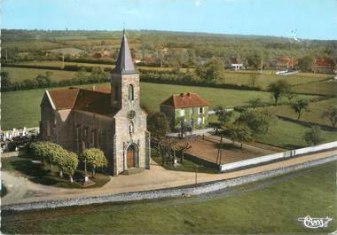 CPSM FRANCE 71 " Ste Foy, Vue aérienne sur l'église".