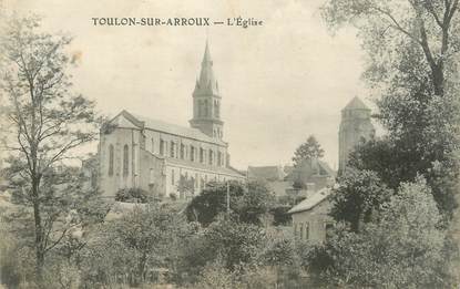 CPA FRANCE 71 " Toulon sur Arroux, L'église".
