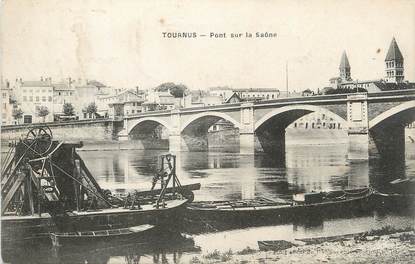 CPA FRANCE 71 " Tournus, Pont sur la Saône".