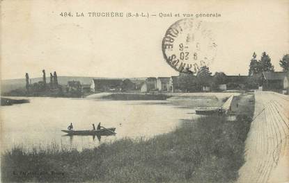 CPA FRANCE 71 " La Truchère, Quai et vue générale".