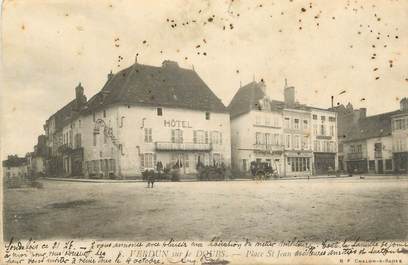 CPA FRANCE 71 " Verdun sur le Doubs, Place St Jean ".