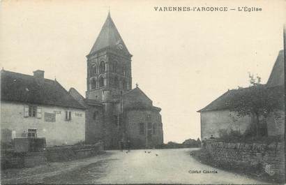 CPA FRANCE 71 " Varennes l'Arconce, L'église".