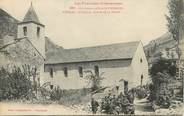 09 Ariege CPA FRANCE 09 " Mérens, L'église, sortie de messe".