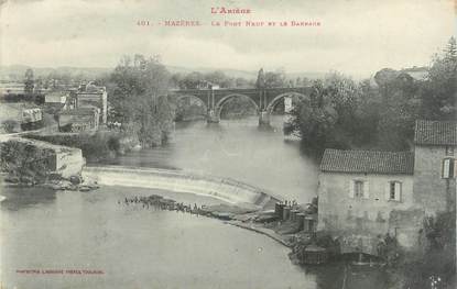 CPA FRANCE 09 " Mazères, Le pont neuf et le barrage".