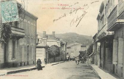 CPA FRANCE 09 " Pamiers, L'avenue de la gare".