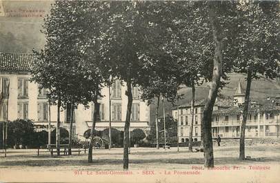 CPA FRANCE 09 " St Gironnais - Seix, La promenade".