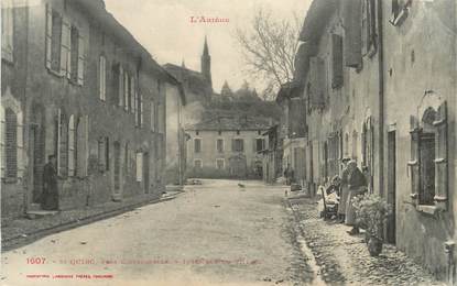 CPA FRANCE 09 " St Quirc, Intérieur du village".