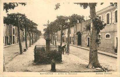 CPA FRANCE 09 " Saverdun, Allée du Ballouard".