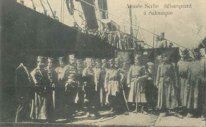CPA GRECE " Salonique, l'Armée serbe"
