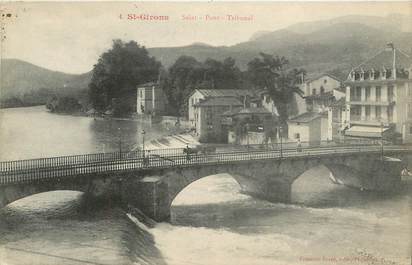 CPA FRANCE 09 " St Girons, Le pont".