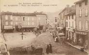 09 Ariege CPA FRANCE 09 " St Girons, Place des Esquives, Avenue d'Aulus".