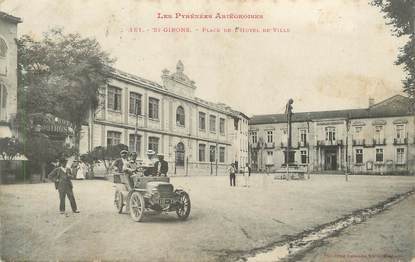 CPA FRANCE 09 " St Girons, Place de l'Hôtel de Ville".