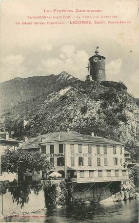 CPA FRANCE 09 " Tarascon sur Ariège, Le grand hôtel Francal".