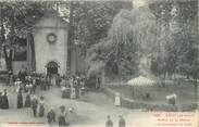 09 Ariege CPA FRANCE 09 " Ussat les Bains, Sortie de la messe à la chapelle du parc".